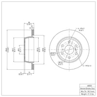 DFC 07-20 Cadillac Escalade Rear Brake Rotor