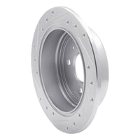 R1 Concepts R1 14-16 Chevrolet SPARK EV Rear Right Drilled & Slotted Silver Brake Rotor