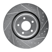 R1 Concepts R1 07-10 Chevrolet COBALT Front Left Drilled & Slotted Silver Brake Rotor