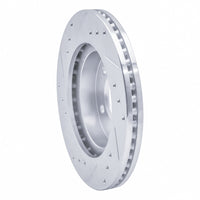 R1 Concepts R1 98-00 Chrysler LHS Front Right Drilled & Slotted Silver Brake Rotor