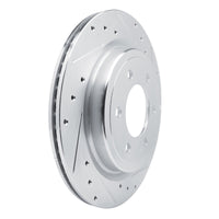 R1 Concepts R1 21-25 Ford F-150 4WD Rear Right Drilled & Slotted Silver Brake Rotor