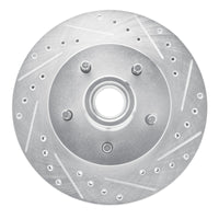 R1 Concepts R1 1969-1996 Buick Estate Wagon Front Right Drilled & Slotted Silver Brake Rotor