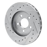 R1 Concepts R1 84-95 Chrysler New Yorker Front Right Drilled & Slotted Silver Brake Rotor