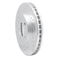 R1 Concepts R1 01-07 Buick Rendezvous Front Left Drilled & Slotted Silver Brake Rotor