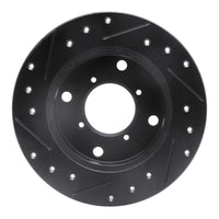 R1 Concepts R1 89-94 Suzuki Swift Rear Right Drilled & Slotted Black Brake Rotor