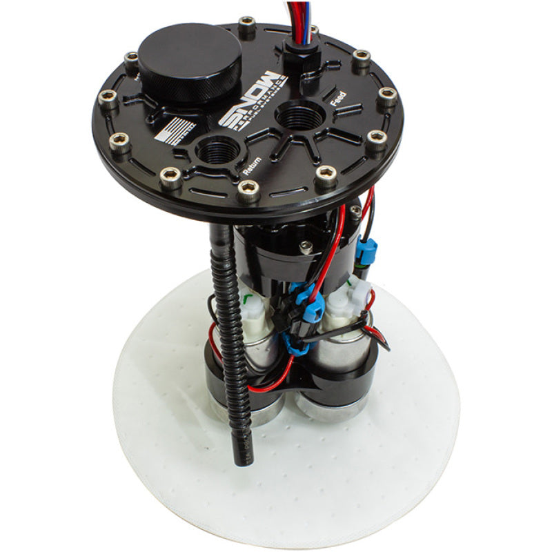 Snow Performance Snow Universal 15-20 Gal 9.72in Tank Depth Multi Pump Fuel Hat - Triple Pump