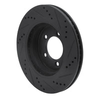 R1 Concepts R1 02-05 Ford Explorer Front Left Drilled & Slotted Black Brake Rotor