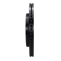 R1 Concepts R1 18-21 Ford F-150 4WD Rear Left Drilled & Slotted Black Brake Rotor