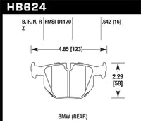 Hawk Performance Hawk 2006-2006 BMW 330i HPS 5.0 Rear Brake Pads