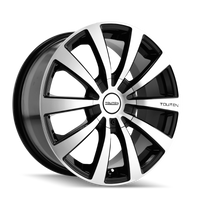 Touren 3130 TR3 15x7 / 5x112/115 BP / 40mm Offset / 72.62mm Hub Gloss Black Machined Wheel