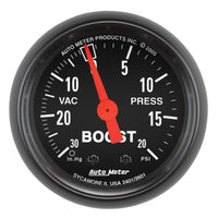 Autometer Z Series 52mm 20 PSI Mechanical Boost Vacuum Gauge