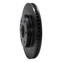 R1 Concepts R1 07-17 Buick Enclave Front Right Drilled & Slotted Black Brake Rotor