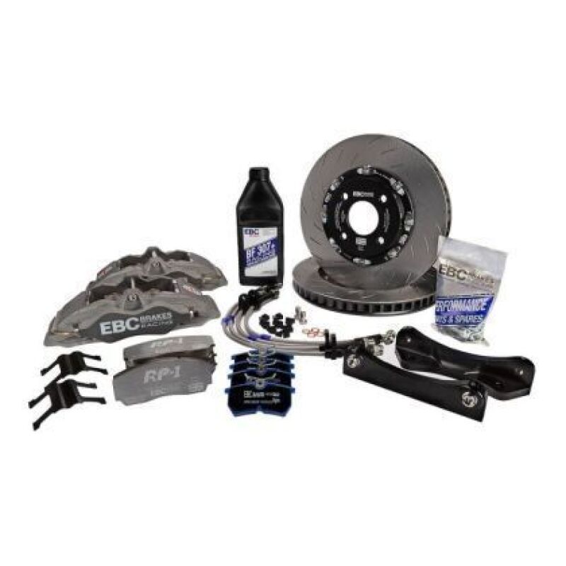 EBC Racing Ford Fiesta ST MK8 Anodized Apollo-4 Calipers 300mm Rotors Front Big Brake Kit