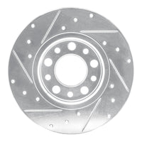 R1 Concepts R1 15-25 Alfa Romeo Tonale Rear Right Drilled & Slotted Silver Brake Rotor