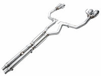 AWE Tuning AWE 2024 Ford Mustang GT Fastback S650 RWD Track Edition Cat-Back Exhaust w/ Quad Chrome Silver Tips