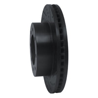 R1 Concepts R1 12-21 Nissan NV1500 Front Right Drilled & Slotted Black Brake Rotor