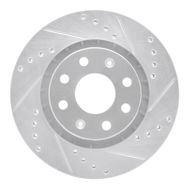 R1 Concepts R1 04-17 Chevrolet AVEO (USA/Canada) Front Right Drilled & Slotted Silver Brake Rotor