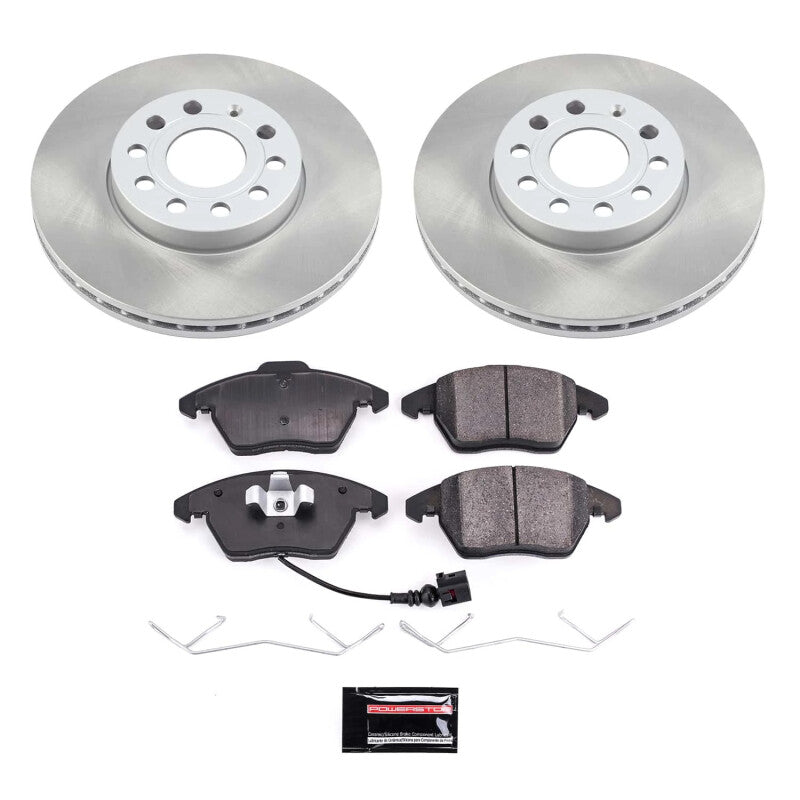 PowerStop Power Stop 06-09 Volkswagen Rabbit Front Semi-Coated Rotor Kit