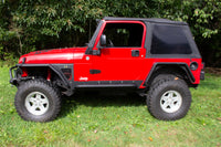 Fishbone Offroad Jeep LJ Rock Slider W/Tube Step - Black Powdercoat