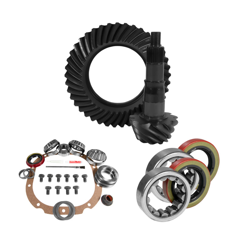 Yukon Gear & Axle Yukon Gear 8.8in Ford 3.27 Rear Ring & Pinion Install Kit 2.53in OD Axle Bearings and Seals