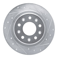 R1 Concepts R1 16-25 Buick Regal TOURX Rear Right Drilled & Slotted Silver Brake Rotor