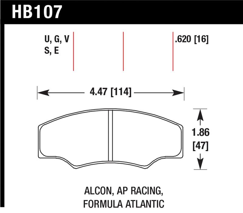 Hawk Performance Hawk CP2361/CP3228/CP5104/CP5144 AP Racing DTC-70 Brake Pads