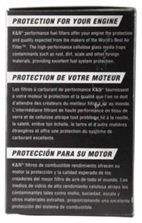 K&N Engineering K&N Cellulose Media Fuel Filter 1.688in OD x 3.813in L