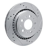 R1 Concepts R1 00-00 Volvo V70 Rear Right Drilled & Slotted Silver Brake Rotor