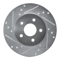 R1 Concepts R1 01-08 Ford Mondeo (Mexico) Rear Left Drilled & Slotted Silver Brake Rotor