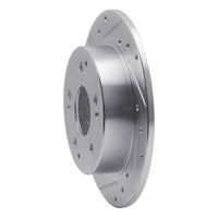 R1 Concepts R1 97-01 Acura Integra Rear Left Drilled & Slotted Silver Brake Rotor