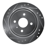 R1 Concepts R1 83-89 Isuzu Impulse Rear Left Drilled & Slotted Silver Brake Rotor