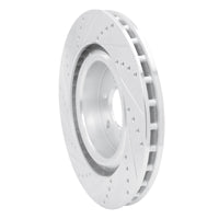 R1 Concepts R1 03-17 Dodge Viper Front Right Drilled & Slotted Silver Brake Rotor