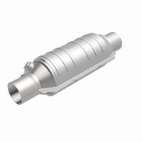 MagnaFlow Univ Cat Conv 2in Inlet/Outlet Ctr/Ctr Round 11in Body L x 5.125in W x 15in Overall L