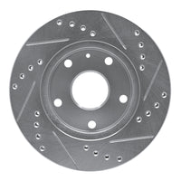 R1 Concepts R1 99-02 Daewoo Leganza Front Left Drilled & Slotted Silver Brake Rotor