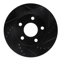 R1 Concepts R1 97-05 Buick Century Front Right Drilled & Slotted Black Brake Rotor