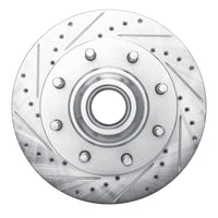 R1 Concepts R1 93-95 Chevrolet G30 Front Left Drilled & Slotted Silver Brake Rotor