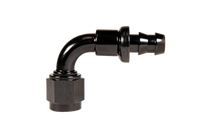Fleece Performance Universal -8AN 90Deg to Hose Barb - Black