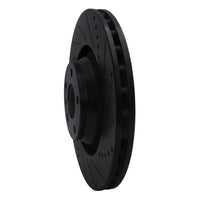 R1 Concepts R1 05-11 Audi A6 Quattro Front Right Drilled & Slotted Black Brake Rotor