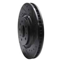R1 Concepts R1 04-08 Cadillac CTS Front Right Drilled & Slotted Black Brake Rotor