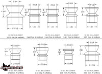 Camburg 1in. x 5/8in. Tall Hi-misalignment Spacers (pair)