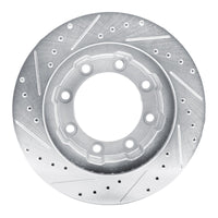 R1 Concepts R1 77-00 Chevrolet V30 & V3500 Pickup Front Right Drilled & Slotted Silver Brake Rotor