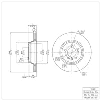 DFC 07-15 BMW 335xi Front Brake Rotor