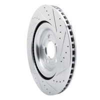 R1 Concepts R1 20-25 Ford Police Interceptor Utility Rear Left Drilled & Slotted Silver Brake Rotor