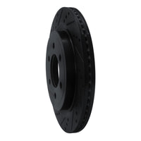 R1 Concepts R1 18-21 Ford F-150 4WD Rear Left Drilled & Slotted Black Brake Rotor