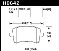 Hawk Performance Hawk 2009-2014 Audi A4 DTC-30 Rear Brake Pads