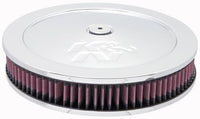 K&N Engineering K&N 5 1/8in Flange 11in OD 3 1/4in Height w/ Vent Custom Air Cleaner Assembly