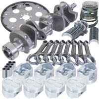Eagle Chevy 350 1Pc 3.480in Crank 5.700in I-Beam Rods 4.060in Pistons 168 Tooth FP Balanced Assembly