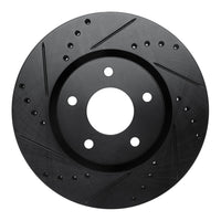 R1 Concepts R1 13-25 Nissan Altima Front Left Drilled & Slotted Black Brake Rotor