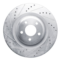 R1 Concepts R1 20-25 Ford Explorer Front Left Drilled & Slotted Silver Brake Rotor