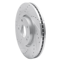 R1 Concepts R1 12-16 Kia SportAGE (USA/Canada) Front Left Drilled & Slotted Silver Brake Rotor